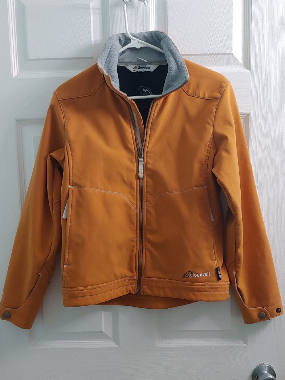 Cloudveil Windstopper Soft Shell Jacket Headwall Women's Orange Full Zip Size S